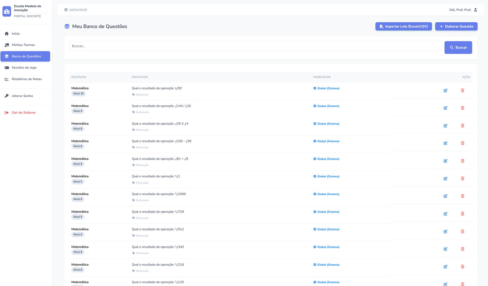 Visão do Professor 2