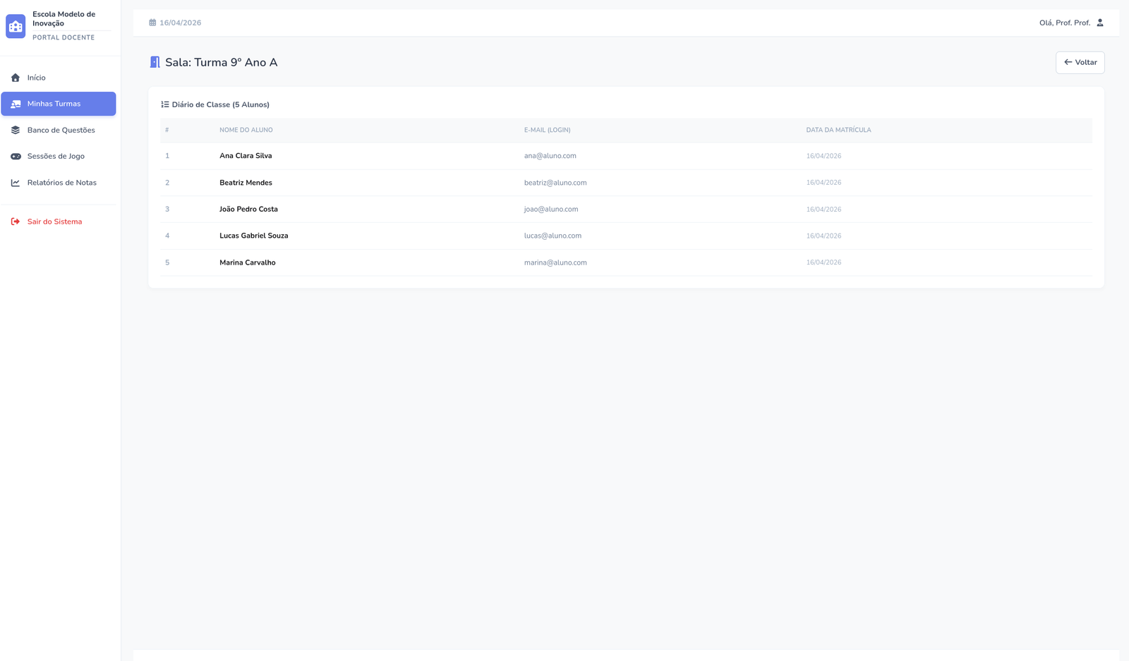 Visão do Professor 6